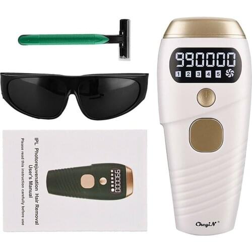 W-1092 990000 Flash IPL Laser Hair Removal Machine Quartz Lamp Permanent 5 Levels Facial Body Hair Trimmer Epilator
