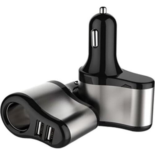 Dual USB Car Charger Electronic Cigarette Car Lighter 3.1A Charging Socket Splitter Adapter for iPhone 8 xiaomi 9 Mobile Phone