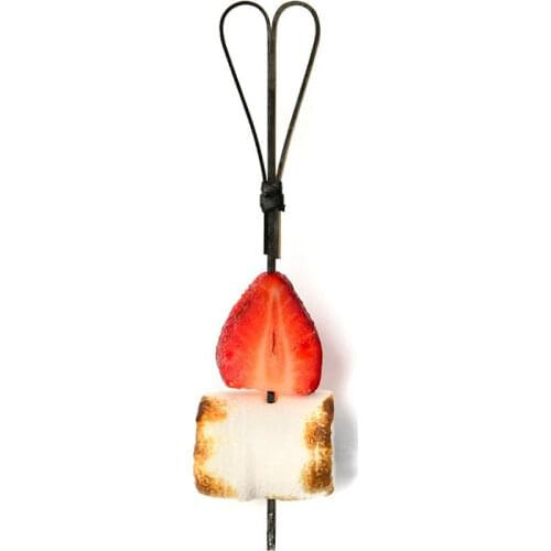 Free Shipping Party Suppliers, 120mm Cocktail Black Heart Bamboo Fruit Skewer, 100/Pack