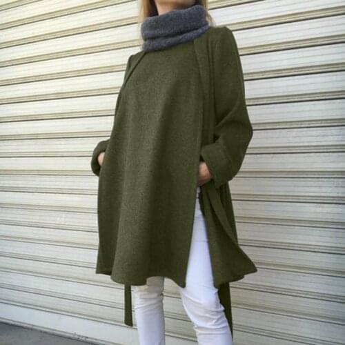 VONDA Women Causal Long Sleeve Blouse Spring Loose Split Shirt Female Solid Sweatshirt Female Tops Party Blusas Femininas