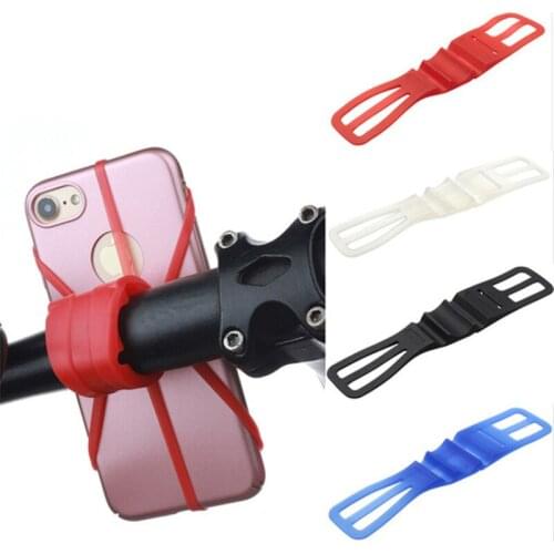 Silicone Bike Phone Holder Band for Smartphone Handlebar Mount Motorcycle Phone Holder For iPhone for Samsung GPS Easy Install