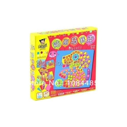 Kids New EVA Animal Sticky Mosaics Classic Early Educational DIY Toy for children