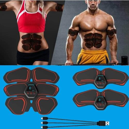Women Men Workout Abdominal Belt Electrostimulation ABS Muscle Stimulator Hip Muscular Trainer Toner Home Gym Fitness Equipment