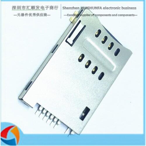 SIM card holder 6+2 8P with switch SIM card slot self-elastic card holder