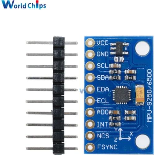 GY-9250 SPI IIC/I2C MPU9250 MPU-9250 9-Axis Attitude+Gyro+Accelerator+Magnetometer Sensor Board Module MPU 9250 3-5V Power