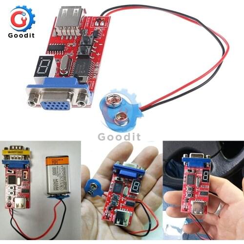 DC 9V/DC 7-12V VGA Signal Generator LCD Tester 15 Signal Output USB Battery Dual Power Supply Module with 15 Different Signals