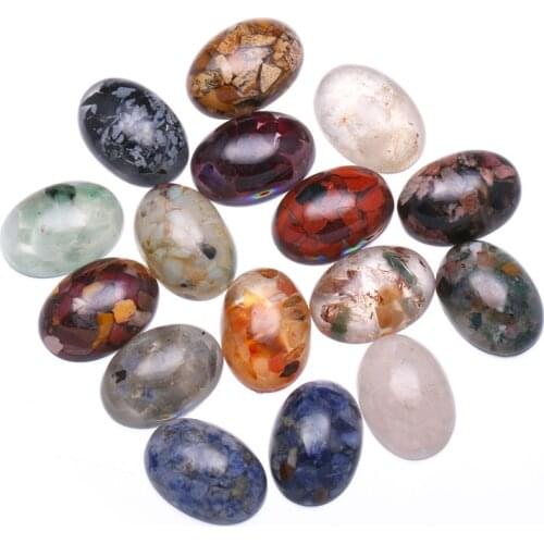 18x25mm Ornaments Resin Thumb Gemstone Natural Healing Crystals Therapy Reiki Treatment Spiritual Minerals DIY Ring Decoration