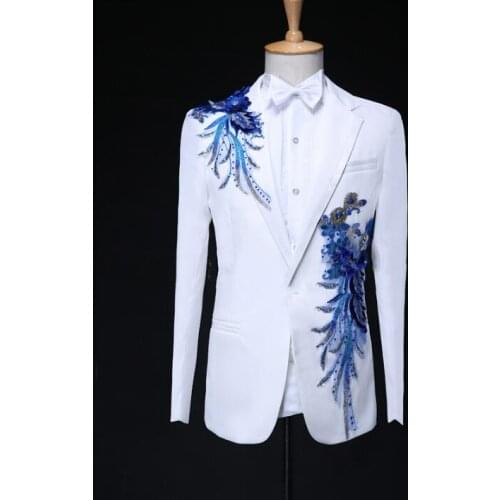 Mariage groom sequins suit mens wedding suits for men blazer boys prom suits fashion slim masculino latest coat pant designs