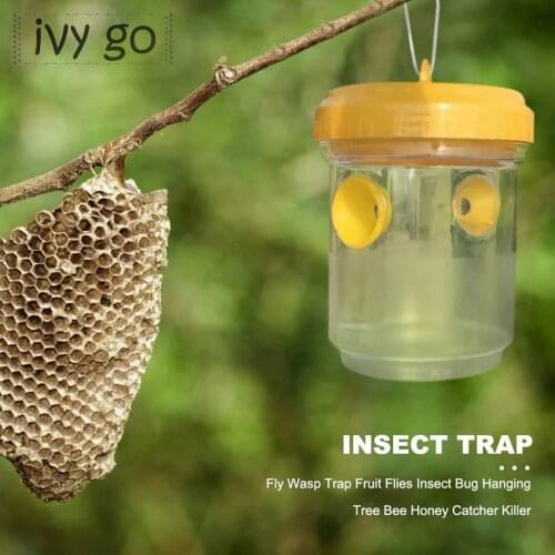 Housefly Trap Bee Catcher Beehive Wasp Lawn Home Insect Hornets Wasp Catcher Tools Outdoor Hanging Fly Rejector