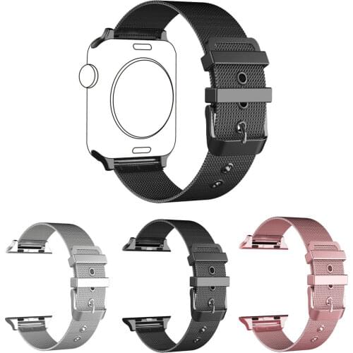 ML Loop Bracelet for Apple Watch Band Stainless Steel Wrist Strap for iWatch Series 5 4 3 2 1 42 44mm 38 40mm Watchbands