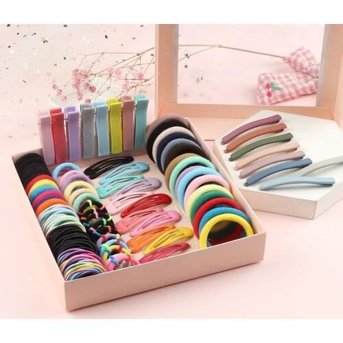 Trendy Hair Clip Set Candy Color Hair Band Simple Basic Matte Hairpin Colorful Diy Barrettes Women Girl Kid Headwear Accessories