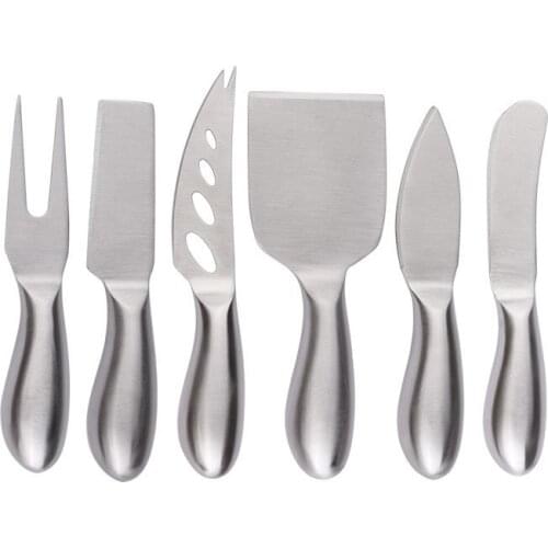 6-piece Cheese Tool Set Gift Tool Knife Butter Knife and Fork Butter Knife Kitchen Tool Set Stainless Steel Cheese Knife