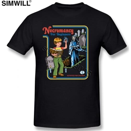 Necromancy For Beginners Tee Mens Classic Short Sleeved Cotton T Shirt Round Neck TShirt Big Size Tshirt Clothes 4XL 5XL 6XL
