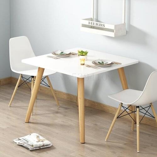 Northern European Style Dining Table Small Family Modern Simple Square Dining Table Dining Room