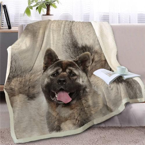 French Bulldog Sherpa Blanket Printing Child Adult Thick Quilt Home Life Picnic Travel Fashion Throw Blanket