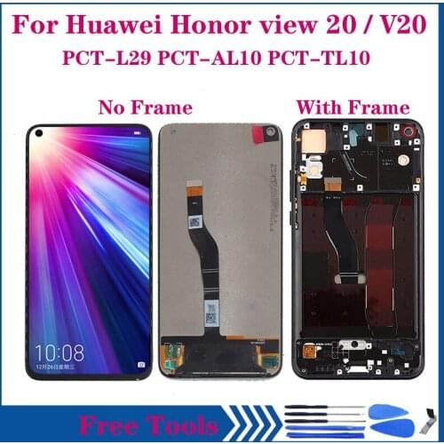 Original Display For Huawei Honor View 20 View20 LCD Touch Screen Digitizer Assembly For honor v20 PCT-L29 Screen Repair kit
