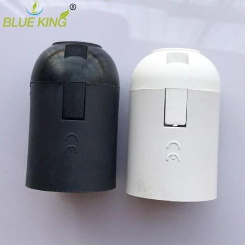 10PCS/Lot lighting accessories E27 lamp holder Holder accessory Lamp socket luminaire lamp flexible base black/white color