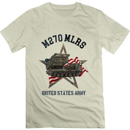 Personalized United States Army T Shirts Print M270 Mlrs for Mens Military Lover Short Sleeve Top Tees 2019 Designs Mens