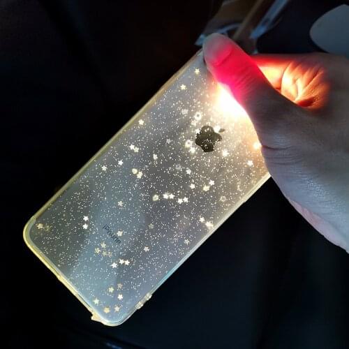 Suitable for iphone11 XS Max XR 7 8 plus 6Splus following simple transparent ShanZuan drop after beautiful shell