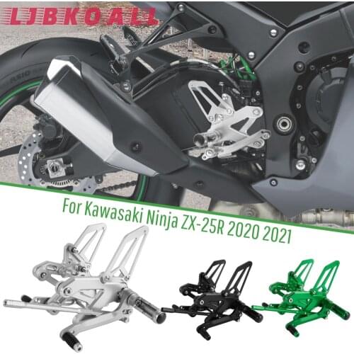 Motorcycle Rearsets Adjustable Footpegs Footrest Rear Set Foot Pegs for Kawasaki ZX25R ZX-25R 2020 2021 Ninja ZX 25R Accessories