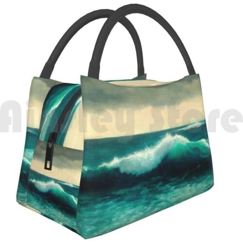 Portable Insulation Bag Big Ocean Wave , Seascape , Painting , Water , Sea Ocean Wave Waves Seascape Sea Water Rough