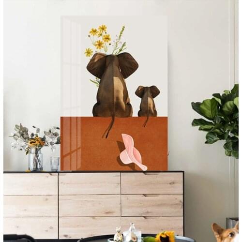 Cartoon Mouses Mother And Son Print Poster Wall Art Cute Children Kids Room Decor Canvas Painting Kindergarten Home Decoration