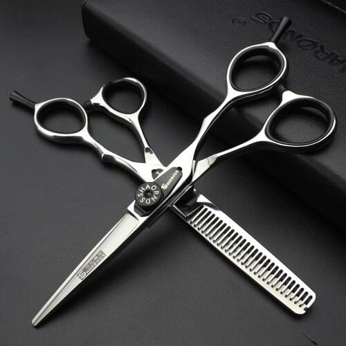 Sharonds5.5 inch Japanese professional hairdressing salon special hair scissors flat cut scissors + diluted scissors Set