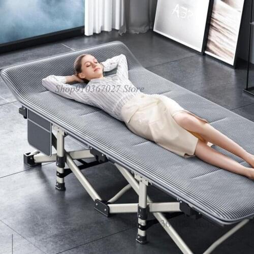 Folding Bed Office Lunch Break Single Bed Simple Reclining Chair Nap Artifact March Noon Rest Bed Portable Home