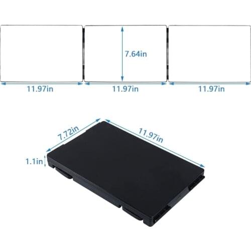 K0AE Trifold Hair Cutting Mirror Self Styling Mirrors with Adjustable Height Telescopic Hook Makeup Tool Household Portable