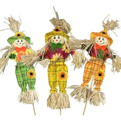 Halloween Decorations Scarecrow Big Medium And Small Cute Props Ghost Festival Bar Party Haunted House Rural Pumpkin Lantern