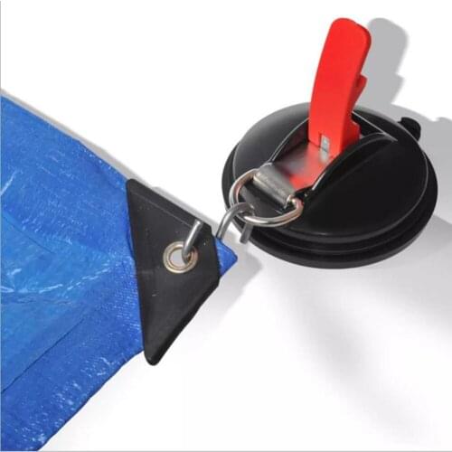 Universal Car Suction Cup Hook Tie Down Sucker Anchor Awning Tarp Luggage Tensioning Securing Hooks Camping Travel Accessory