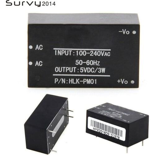HLK-PM01 HLK-PM03 HLK-PM12 AC-DC 220V to 5V/3.3V/12V mini power supply module,intelligent household switch power module UL/CE