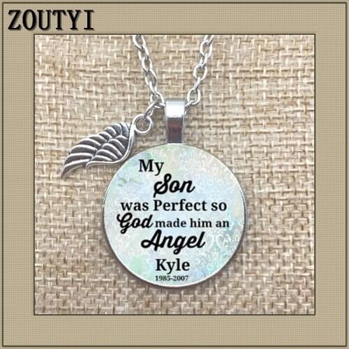 Commemorating the necklace, commemorating the sons commemorative charm, my son is an angel, stillbirth, lost the child