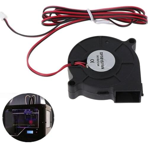 1Pc DC 12V 50mm Blow Radial Cooling Fan Hotend Extruder For RepRap 3D Printer Accessories Cooler Fans High Quality C26