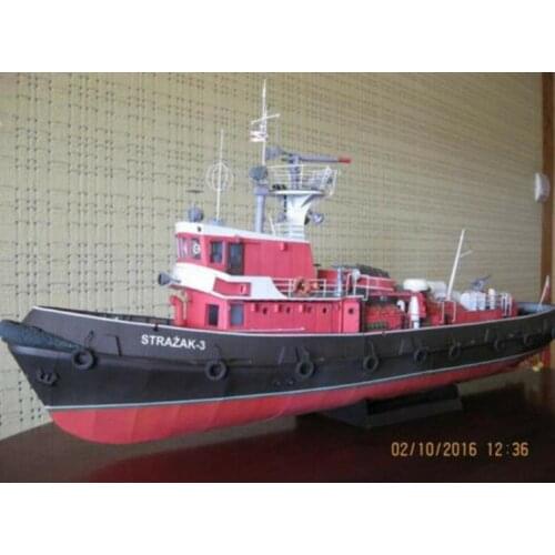 High quality Strazak-3 Fireboat Paper Model Kit