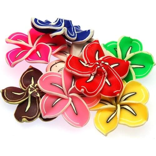 Miasol High quality handmade polymer clay flower,40mm Clay flower,assorted polymer clay flower beads for Diy jewelry Making