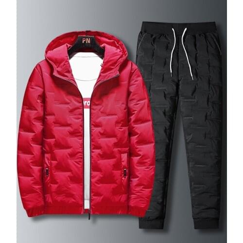Winter Men Sportswear Tracksuit Thick Fleece Warm Hoodie Jacket+pant Running Jogging Outfits Casual Workout Set Sport Suit 2PCS