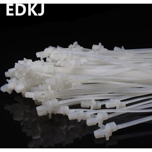 100Pcs 4*150 Aircraft Head Cable Ties Nylon Cable Ties Self-Locking Nylon Cable TiesNylon Kabelbinders Draad Zip Tie