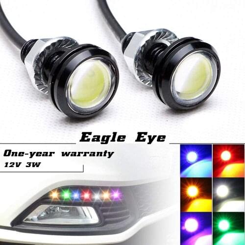 2PCS Led DRL Eagle Eyes 20mm*11mm Waterproof Led Daytime Running Lights Car Styling Auto Parking Reverse Brake Fog Lamps