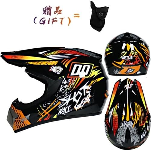 2020 Latest Off-road Motorcycle Helmet Adult Men and Women Capacete Full Face Kask Downhill AM DH Children Cross Helmet DOT Abs