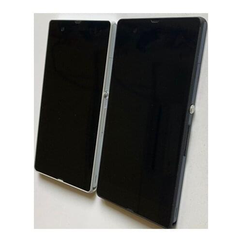 Display For SONY Xperia Z LCD Touch Screen Digitizer With Frame plug For SONY Xperia Z LCD L36H C6603 C6602 LCD