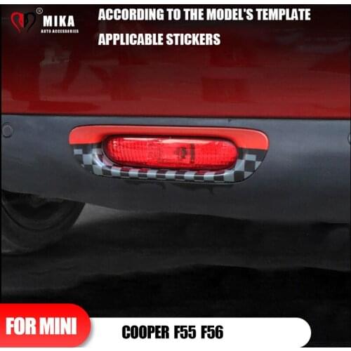 For Mini Cooper F55 F56 Union Jack For JCW Car Taillight Cover Stickers Decoration Auto Circle Shell Decor Vehicle Accessories