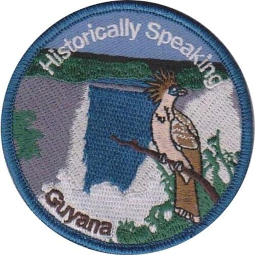 Historically Speaking Custom Clothing Labels with Bird & Guyana Customized Designs are Welcomed and MOQ would be 50pcs Per Item