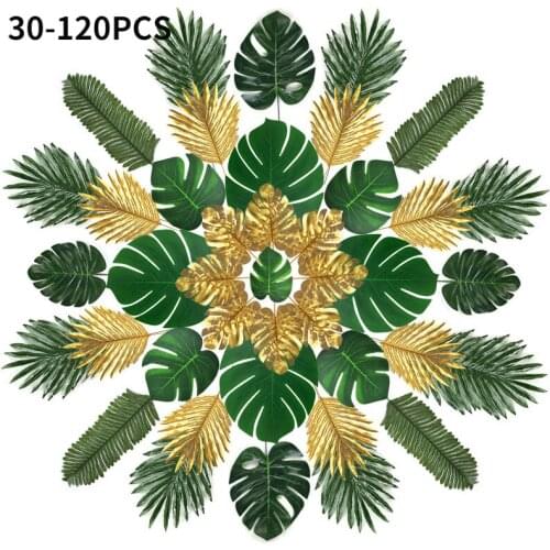 Artificial Monstera Plant Plastic Tropical Palm Tree Leaves Hawaiian Luan Greenery Home Garden Decor Photography Decorative Leaf