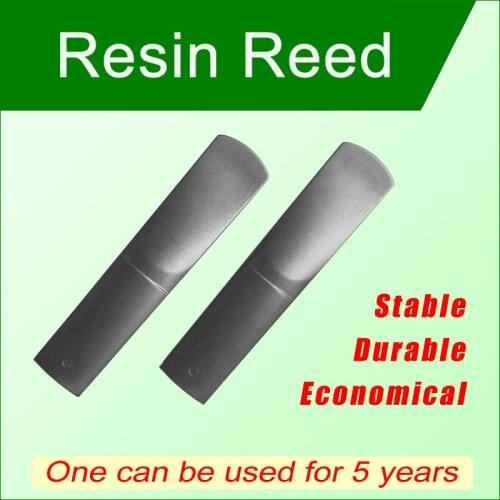 Resin Reed: Durable Saxophone Reed, Professional and Amateur, Strength 2.5 for Alto/Tenor/Soprano/Sax and Clarinet Reeds