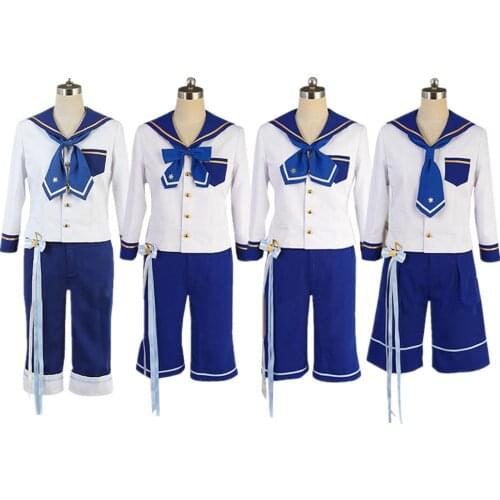 Ensemble Stars Navy Uniform Mashiro Tomoya Nito Mazuna Tenma Mitsuru Shino Hajime Cosplay Costume Perfect Custom For You