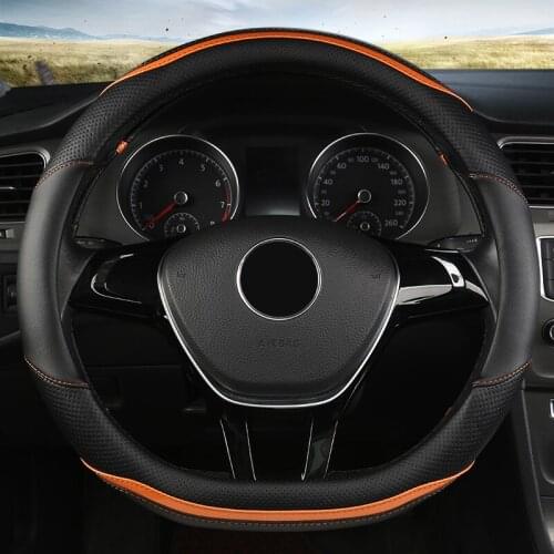 ZHOUSHENGLEE Microfiber Leather Car Steering Wheel Cover For Mercedess Benzs Smart Fortwo 450