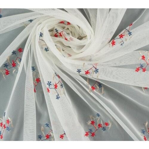 Beautiful Tulle Embroidery Lace Fabric, Lovely Floral Embroidered Lace Fabric For Bridal Gowns, Evening Dress, Wedding Dress Fab