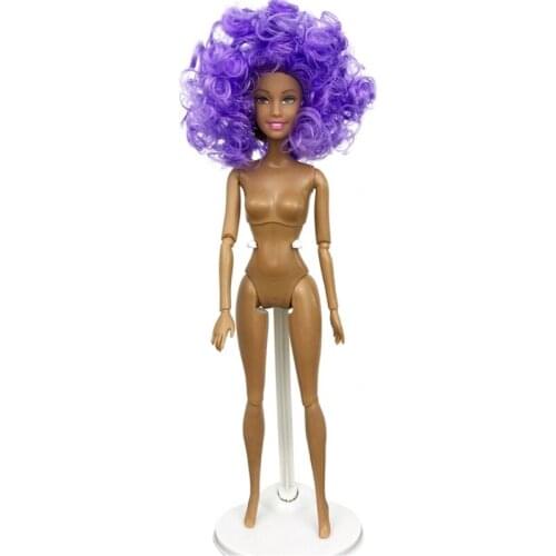 Creative Undressed American African Doll DIY Kits with Makeups Flexible Joints Realistic Playset for Toddlers Girls Gift