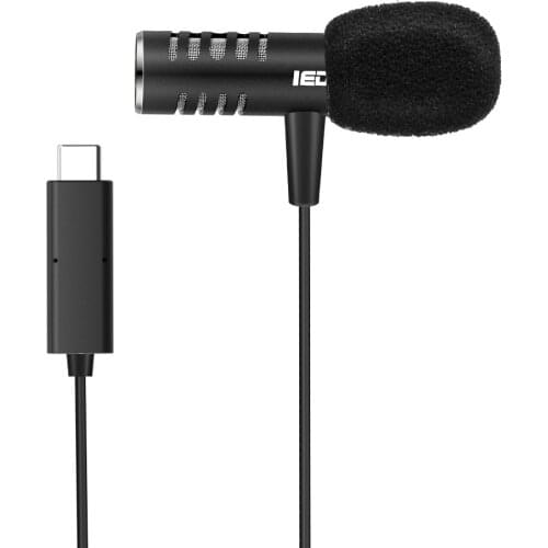 Lavailier Microphone Dual Condenser Lapel Mic 9.8ft/3 Meters Cable with Type-C Interface for DJI OSMO Pocket/ OSMO Pocket 2